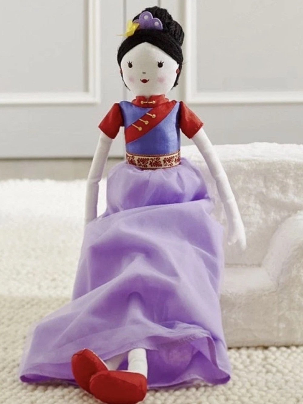 POTTERY BARN KIDS Doll 29" Disney Princess Designer Rag Doll Song China NWT